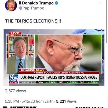 THE FBI RIGS ELECTIONS!!!