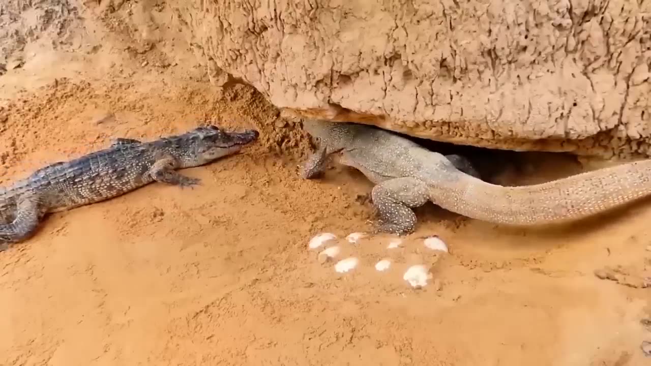 Aghast! The Brutal Moment When the Fierce Lion Couldn't Avoid The Giant Lizard Bites Wildlife 2023