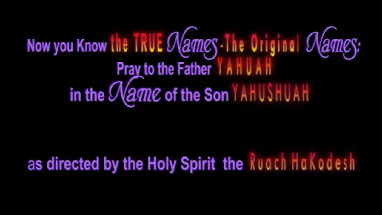 My People Shall Know My Name | Yahuah