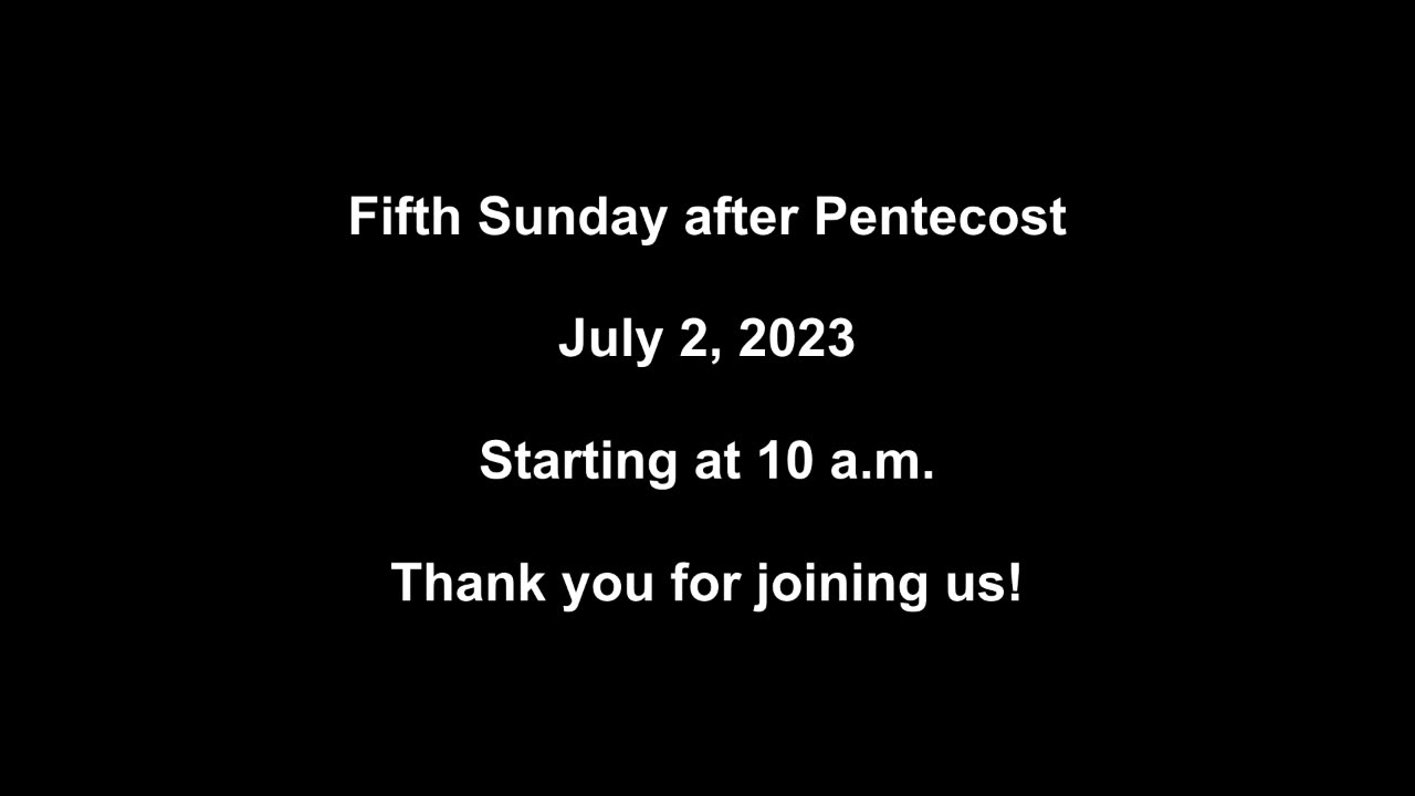Fifth Sunday after Pentecost