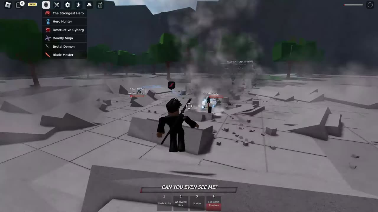 Noob plays ROBLOX Strongest Battlegrounds!