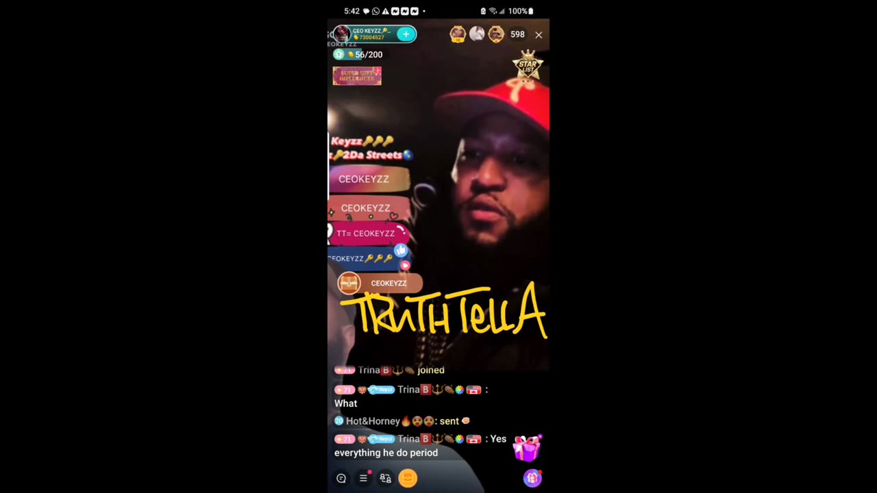 BRANDON KEYZZ (CEO SHRIMP) CONFIRMS TRUTH TELLA INSTAGRAM VIDEO GOT TRINA B BANNED! OOPS CHECKMATE