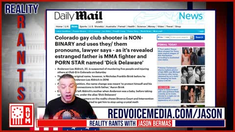 Colorado Gay Night Club Shooter Is Non-Binary But... Dick Delaware & Big Pharma SSRI Side Effects?