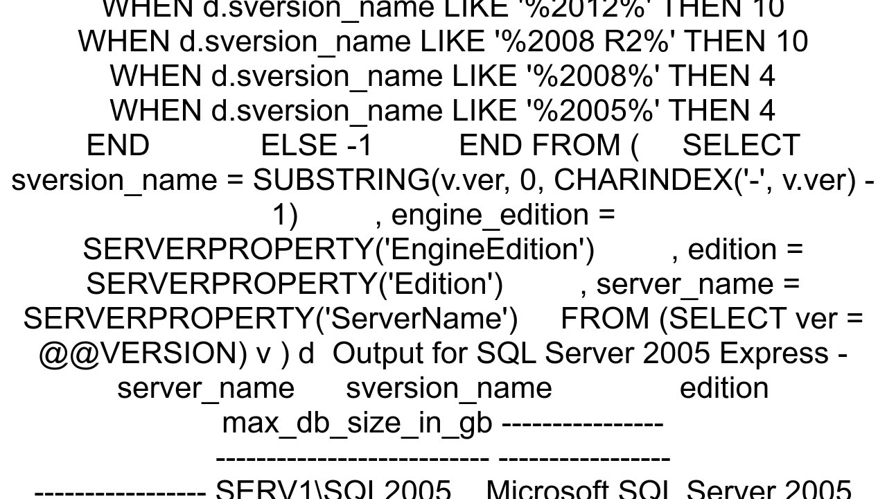 Database size limit for SQL Express Edition