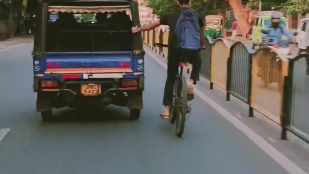 Struggle boy 100km Riding With Cycle