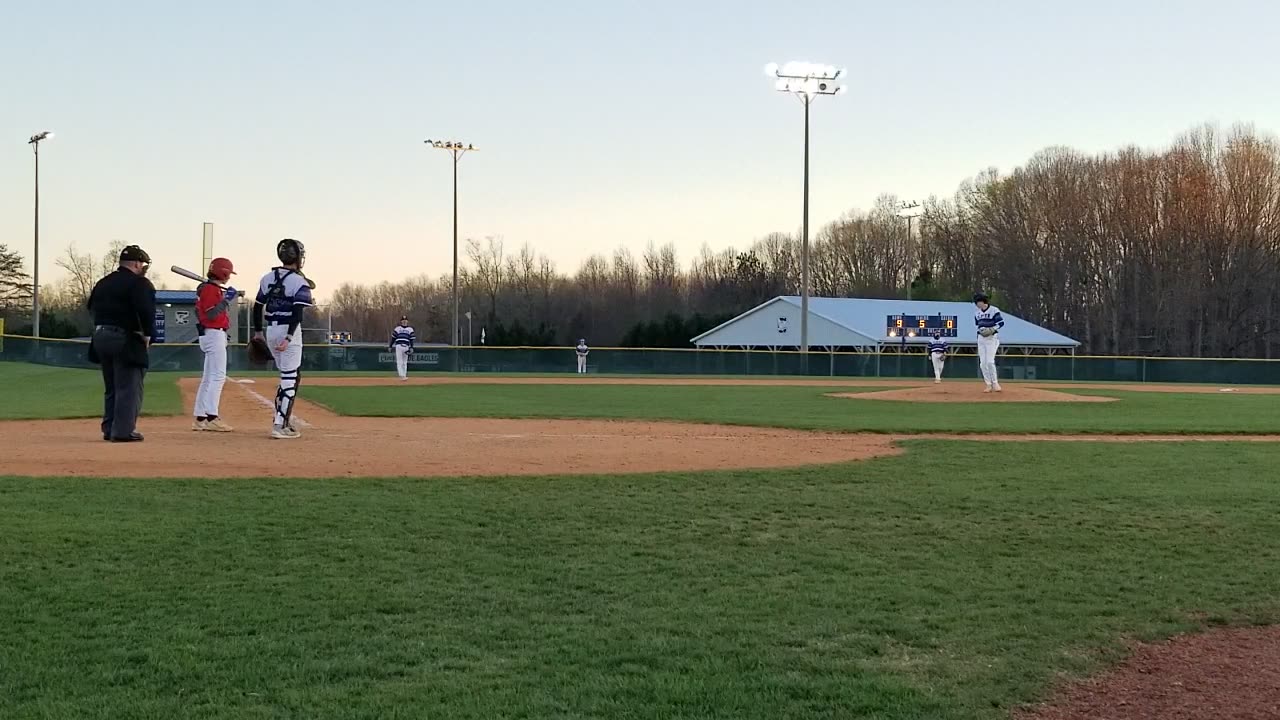 Kyle Kirkland Pitch 1, Game 1 Clover vs Nations Ford