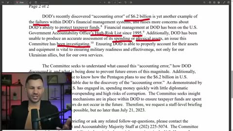 Robert Gouveia Esq. - Congress DEMANDS Briefing on $6.2 BILLION Ukraine "Error"