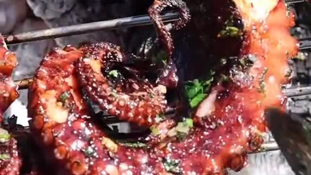 Yum I love octopus