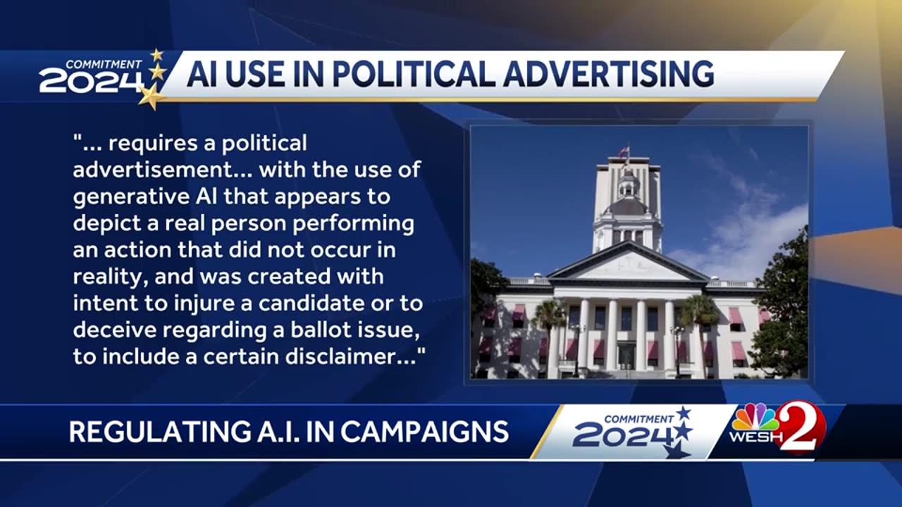 Local political ad includes AI-generated endorsements from President Biden, Trump