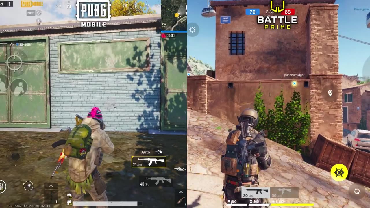 PUBG MOBILE VS BATTLE PRIME ( NEW GRAPHICS COMPARISON ) - IOS/ANDROID GAMEPLAY | ERANGEL 2.0 NEW ERA