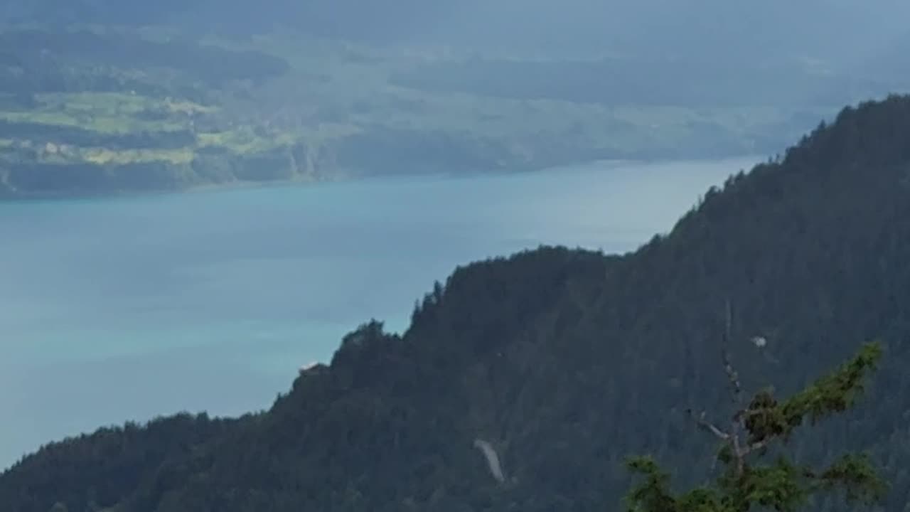 Beautiful view from Harderklum Switzerland