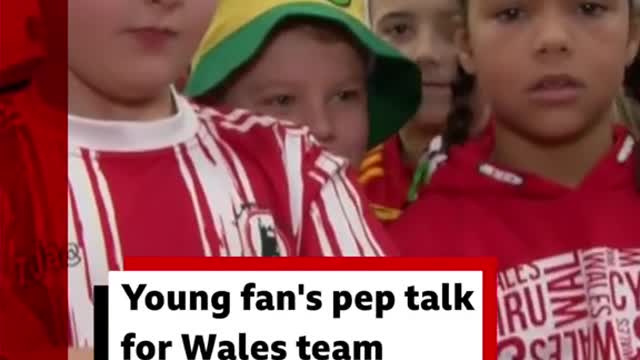 Young fan's pep talk for Wales team