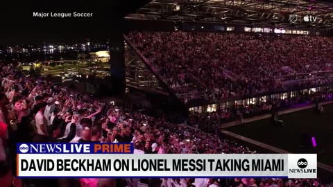 David Beckham 'might cry' when Lionel Messi takes the pitch for Inter Miami | ABCNL