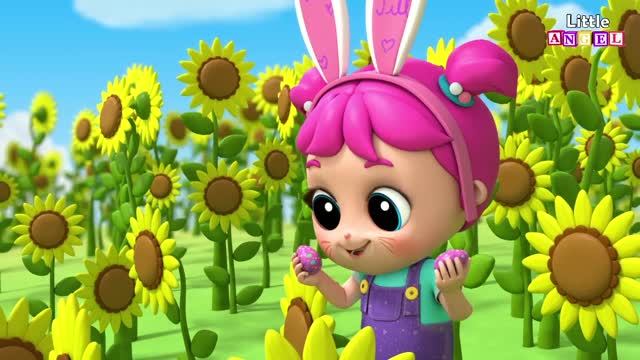 BebeJuanTV - El Bebé busca los Huevos de Pascua por primera vez🐰 Little Angel Español