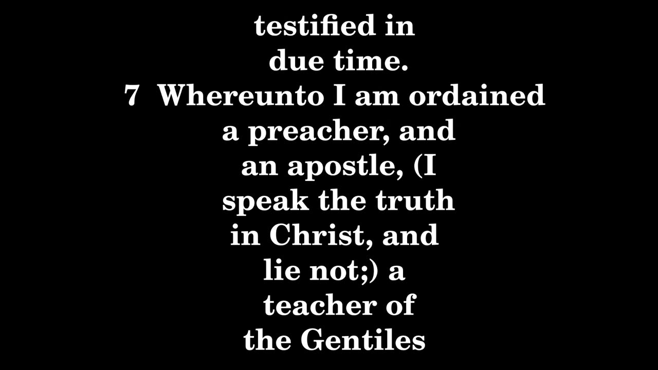 1 Timothy 2 King James version