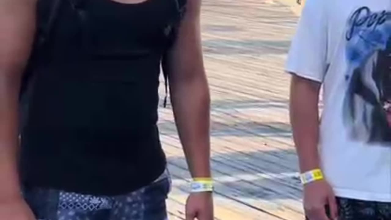 People are asked on the Seaside Heights boardwalk- Trump or Kamala