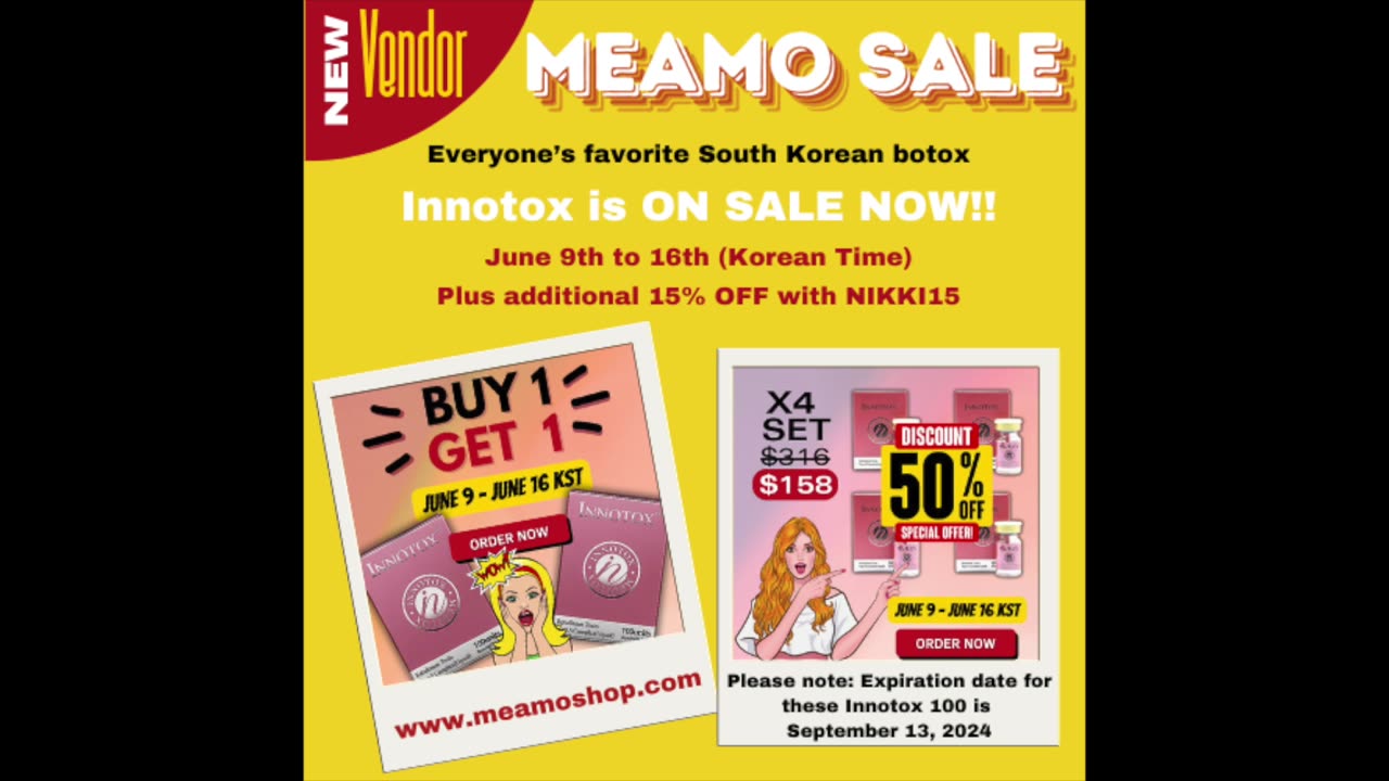 NEW VENDOR: Meamo is having a BIG SALE