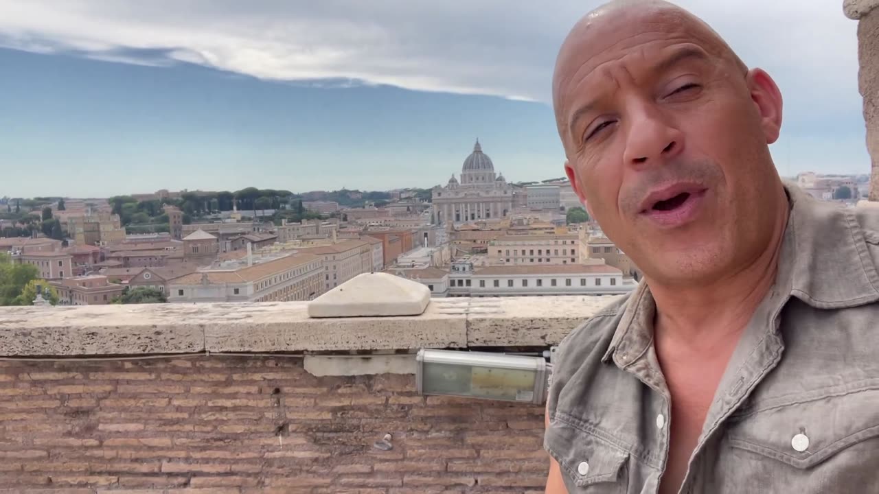 vindiesel 10 months ago, filming in Rome.. grateful.