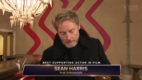 Sean Harris (The Stranger) wins Best Supporting Actor in Film _ 2022 AACTA Awards