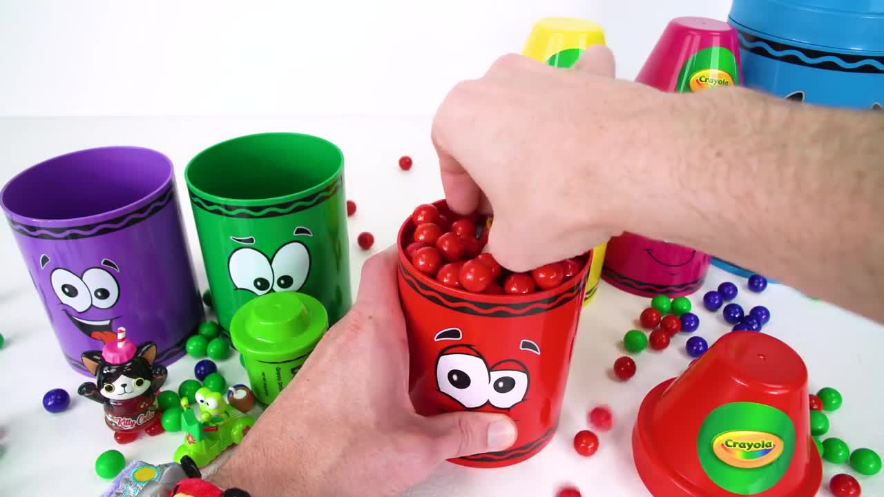 Best Toy Learning Video for Toddlers and Kids Learn Colors with Surprise Crayons!