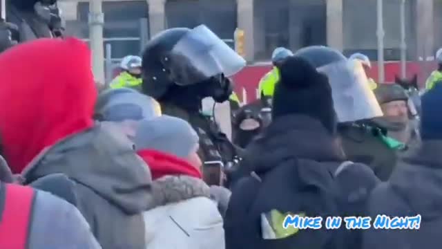 More Fresh Footage of Ottawa Protests LynieePoo On the Ground for Mike in the Night!