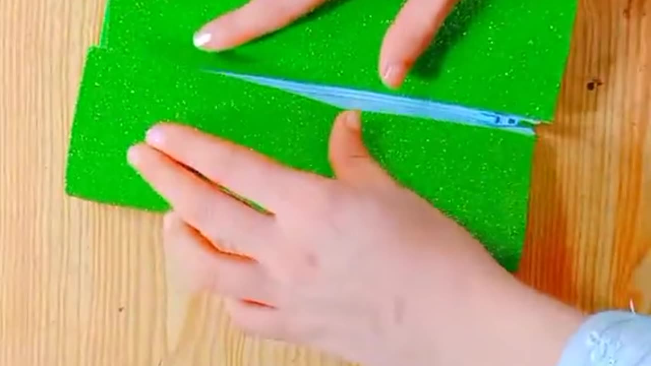 How to make geometry box with giltter sheet