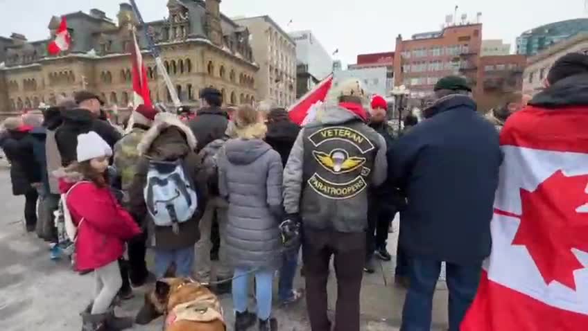 OTTAWA - The veterans traveled to Ottawa to meet the truckers