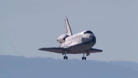 This is how the Space Shuttle landed after being in Space