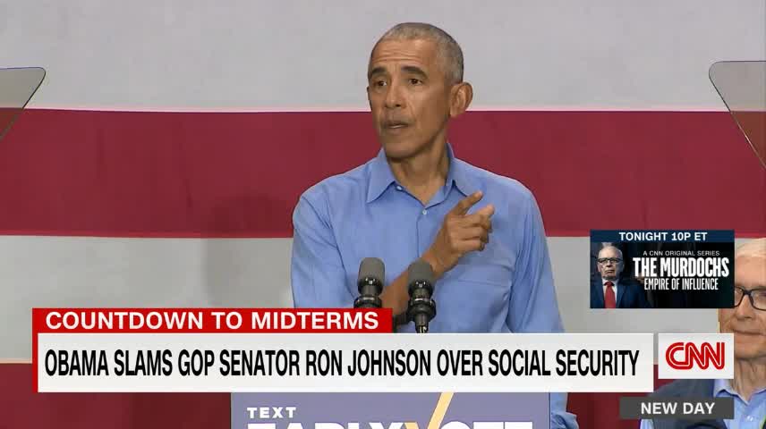 Obama delivers scathing attack on Ron Johnson over Social Security