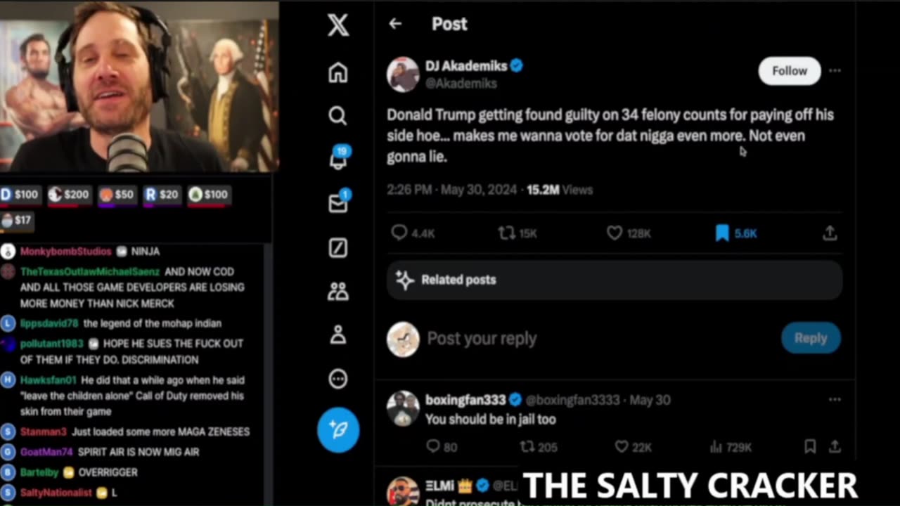 SALTY CLIP 130 WE TERRAFORMED THE POLITICAL LANDSCAPE AND SALTY BAN HAMMER LIVE
