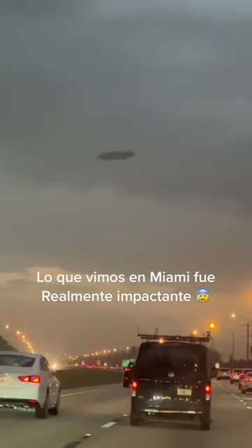 ¿Dirigible o platillo volador en Miami?