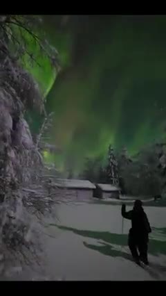 2 days ago in Northern Finland - Something outside the DOME ?