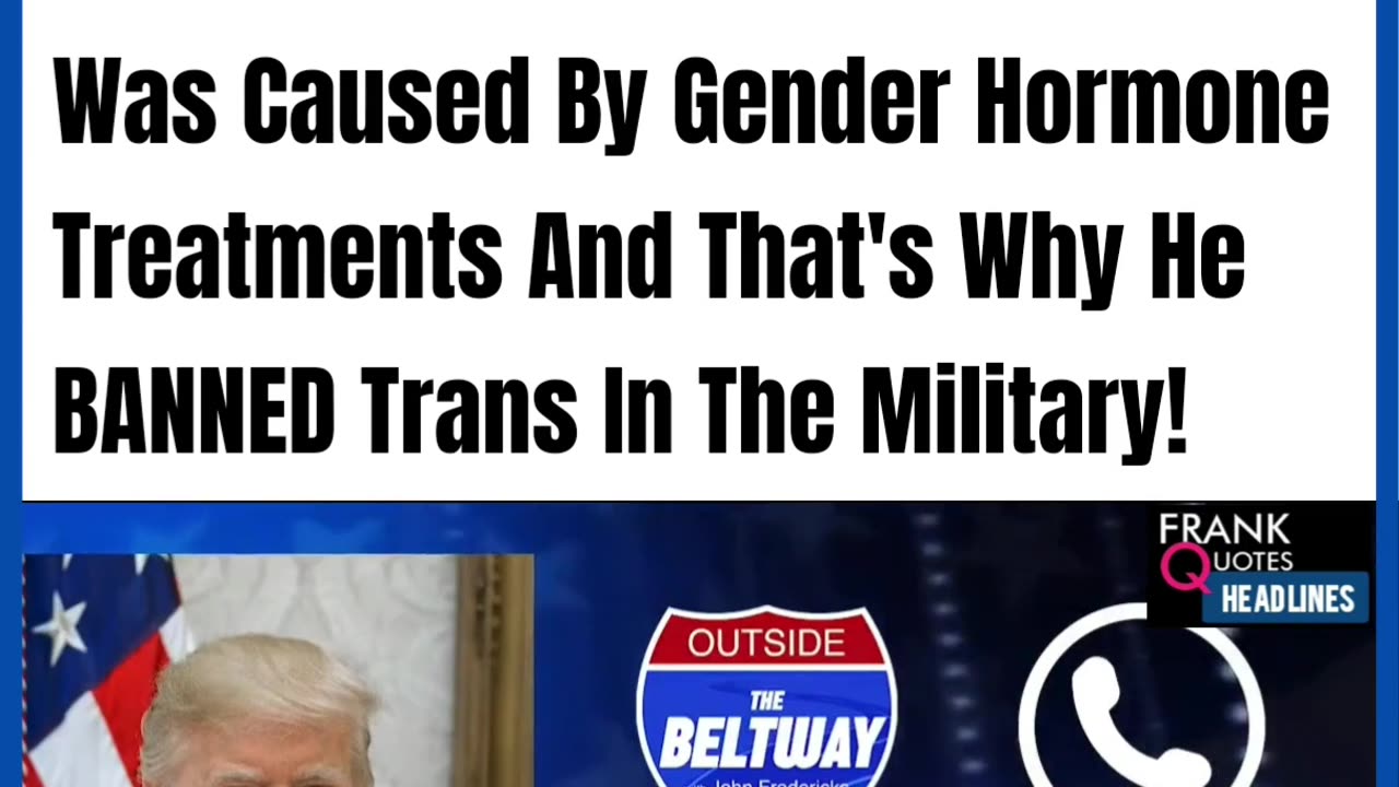 🚨Trump: The Nashville Shooter's Aggression Was Caused by Gender Hormone Treatments🚨