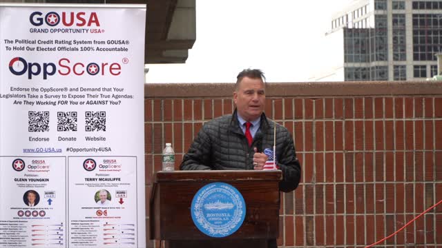 Mass Congressional Candidate Dean Martilli Speaking at GOUSA'S Unite for Freedom Rally Boston