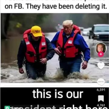 President Trump visited and helped Hurricane areas victims