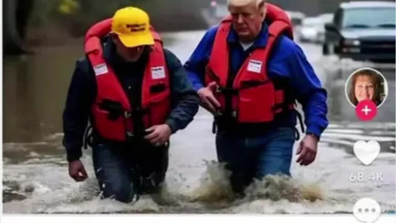 President Trump visited and helped Hurricane areas victims