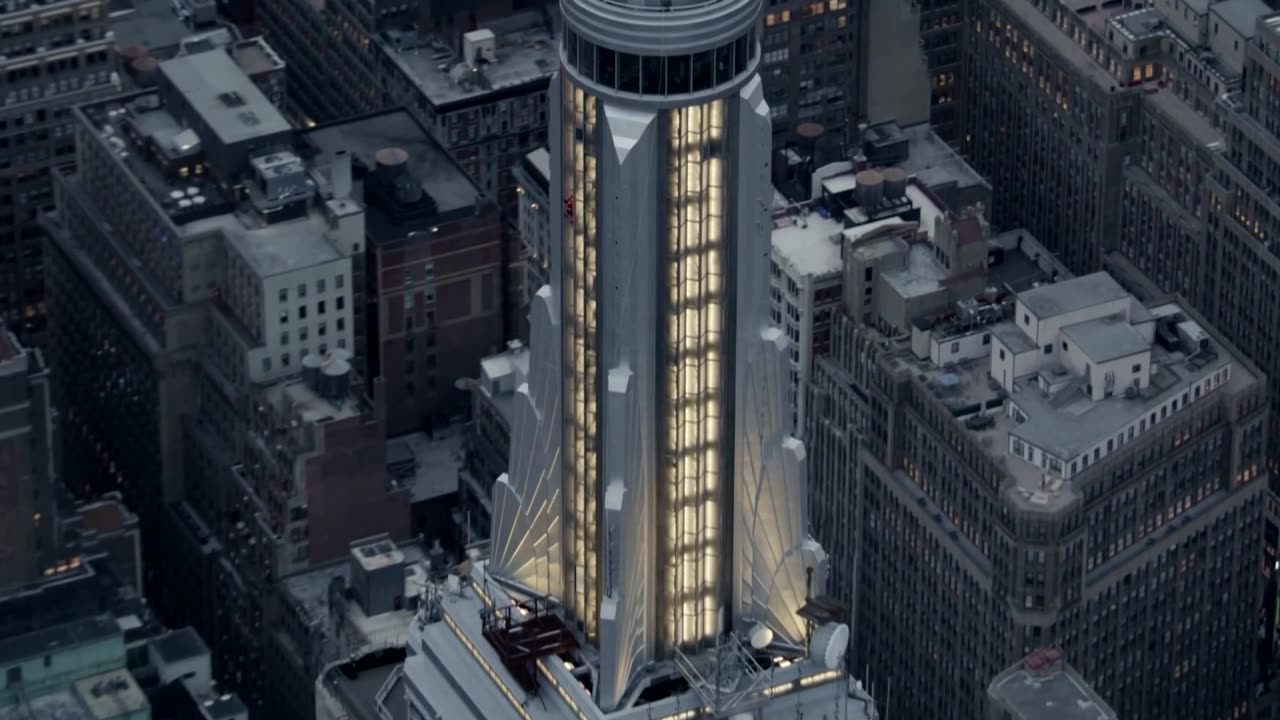 Actor Jared Leto scales the Empire State Building