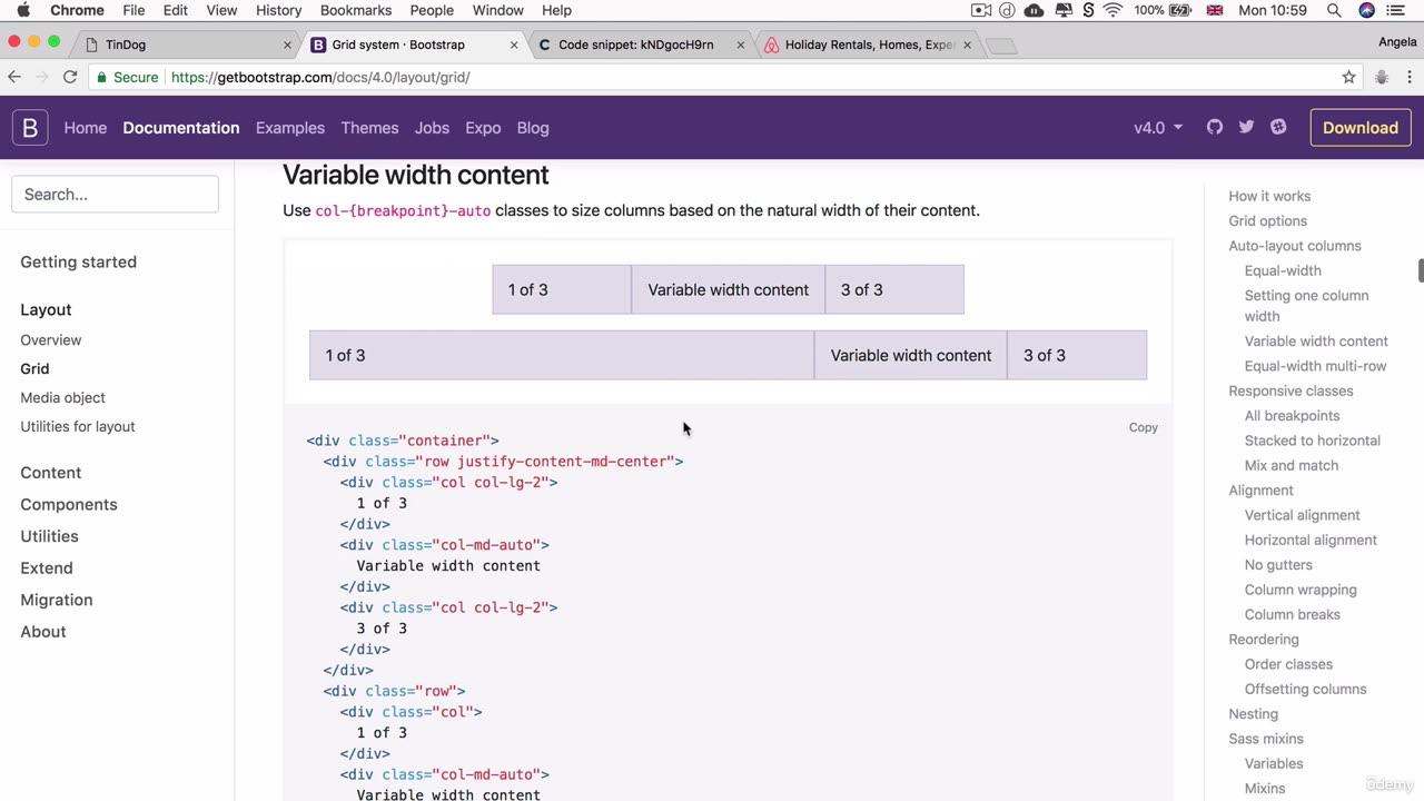 51 - Bootstrap Grid Layout System