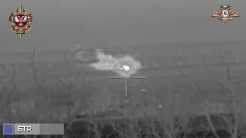 The Russian military destroyed a U.S.-made Ukrainian M113 near Donetsk