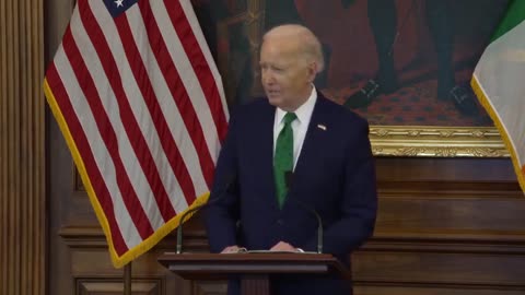 Biden forgets"My grandfather used to say that, uh, being Irish, is, is uh... enough. Hah.