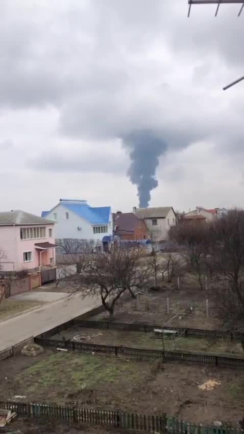 Pevtsy airfield over Chernihiv