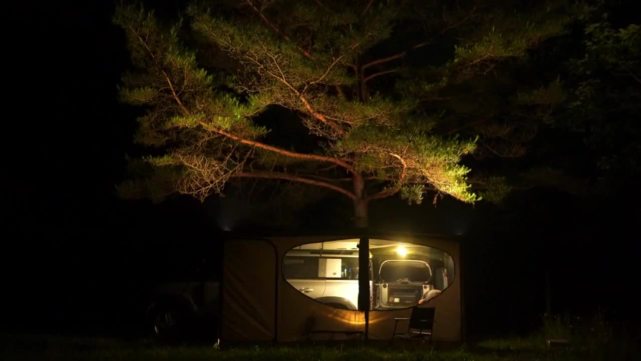 Being close to nature and relaxing in outdoor camping is more important than equipment