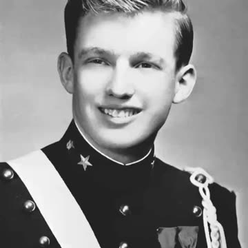 President Donald Trump In Military School