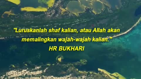 Luruskanlah shaf kalian, atau Allah akan memalingkan wajah-wajah kalian. HR BUKHARI