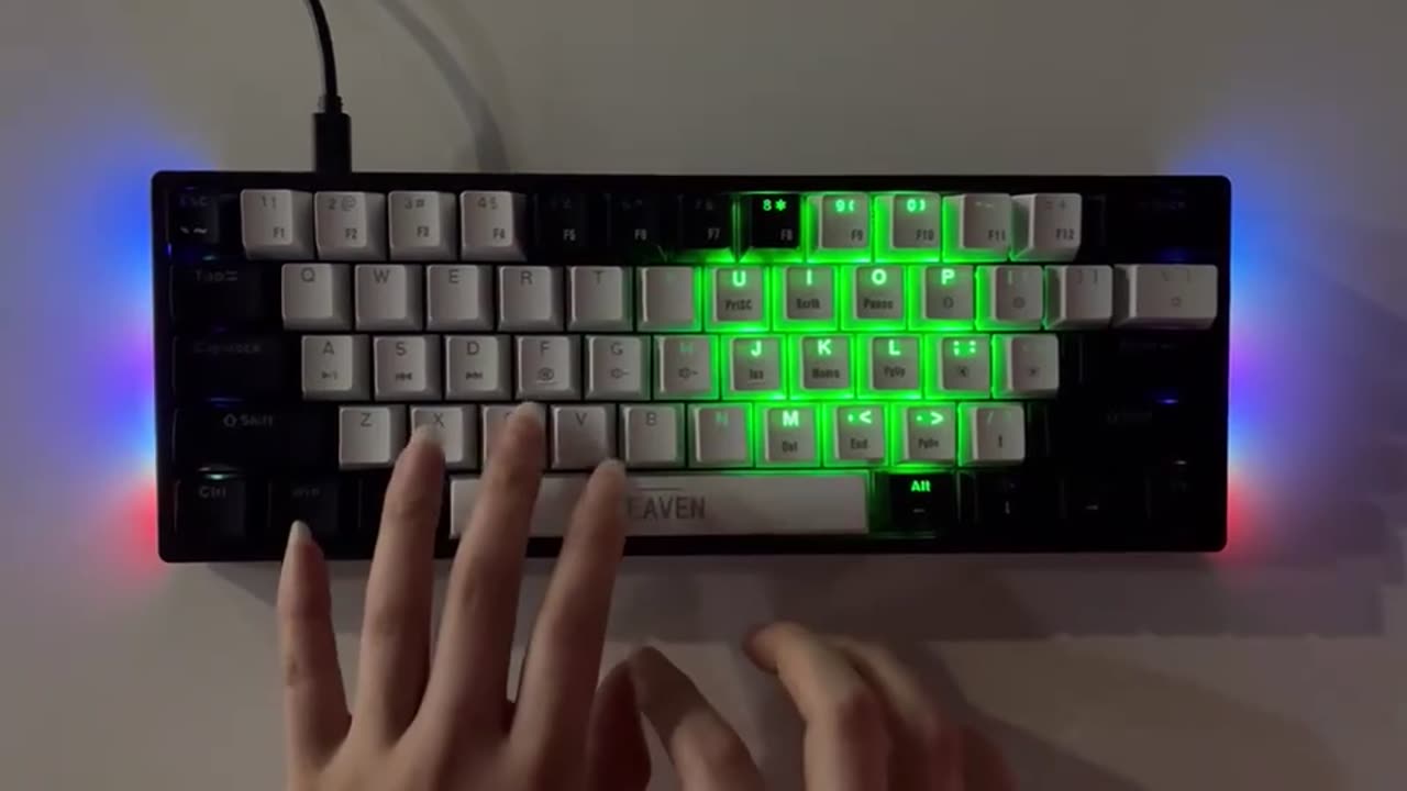 Mini Gaming Mechanical Keyboard 61 Keys RGB Hotswap