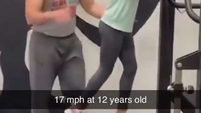 Sheโs only 12 years old and already running 17 mph ๐ณ๐