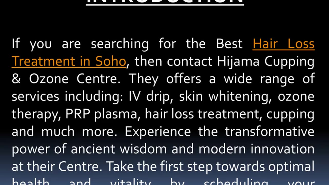 Best Hair Loss Treatment in Soho