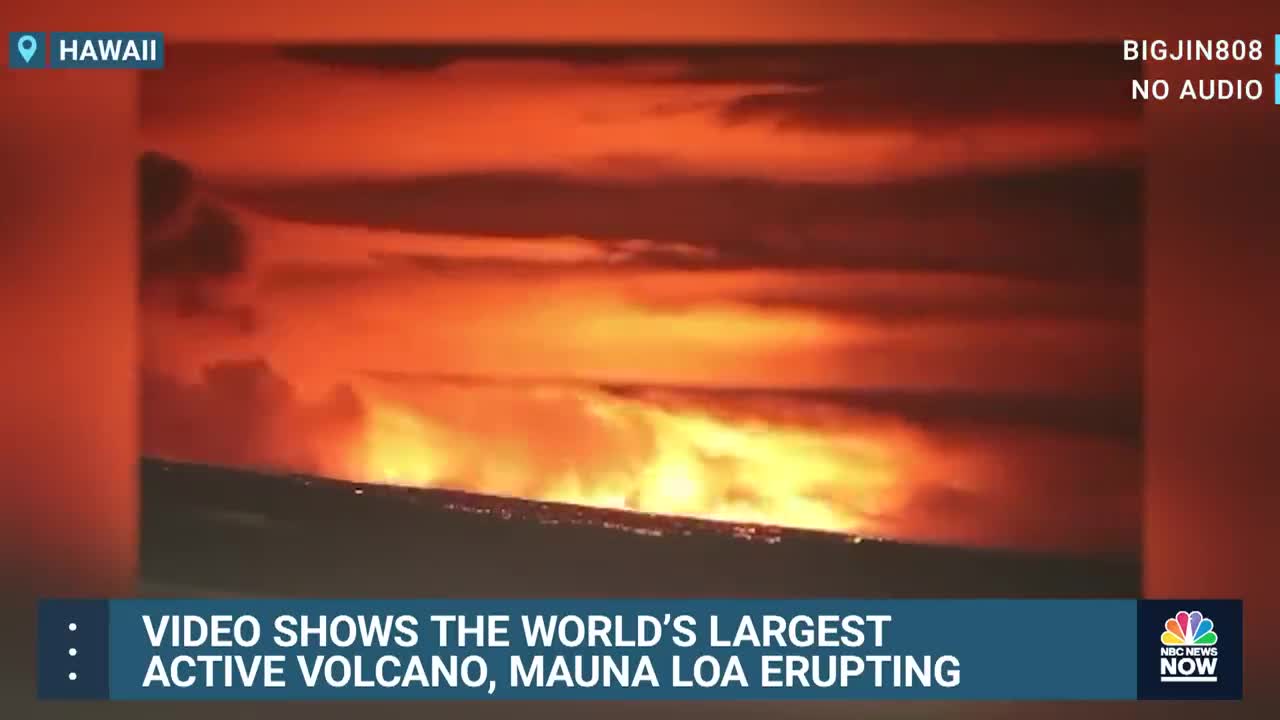 Watch World's Largest Active Volcano Erupts