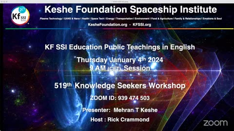 519th Knowledge Seekers Workshop; January 4, 2024