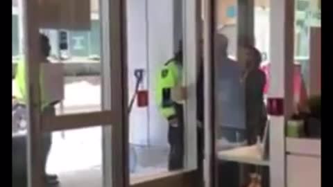 Police harassing the Iconic cafe